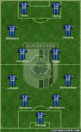 Club de Fútbol Gallos Blancos Formation 2014