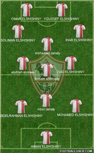 Zamalek Sporting Club Formation 2014