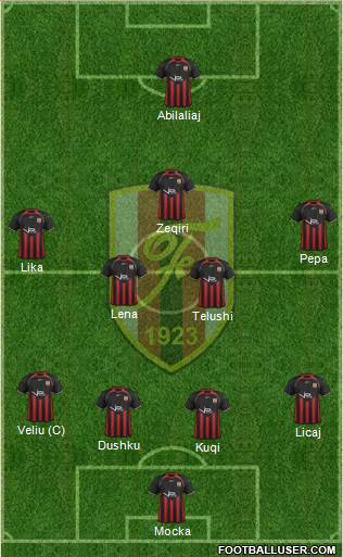 KS Flamurtari Vlorë Formation 2014