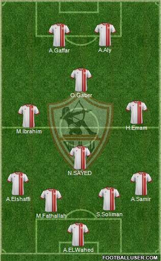 Zamalek Sporting Club Formation 2014