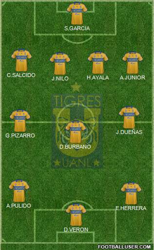 Club Universitario de Nuevo León Formation 2014