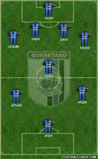 Club de Fútbol Gallos Blancos Formation 2014