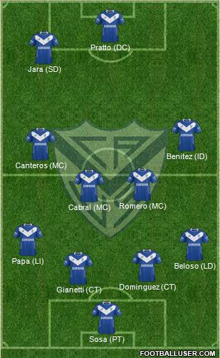 Vélez Sarsfield Formation 2014