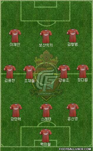 Gyeongnam FC Formation 2014