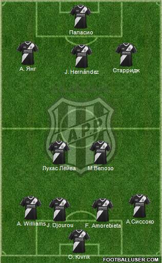 AA Ponte Preta Formation 2014