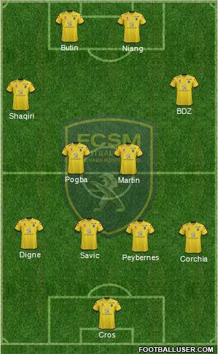 FC Sochaux-Montbéliard Formation 2014