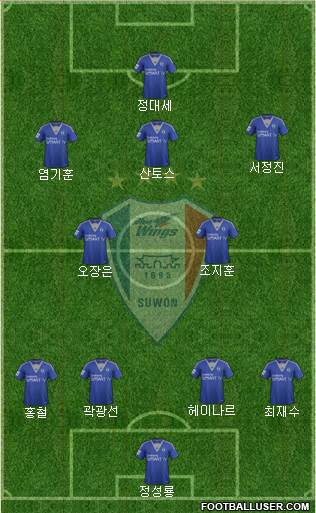 Suwon Samsung Blue Wings Formation 2014