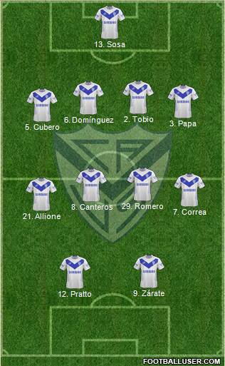 Vélez Sarsfield Formation 2014