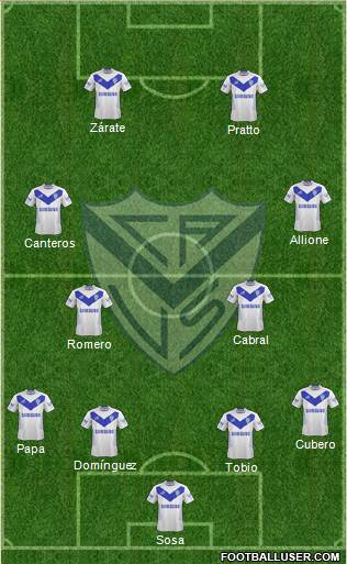 Vélez Sarsfield Formation 2014