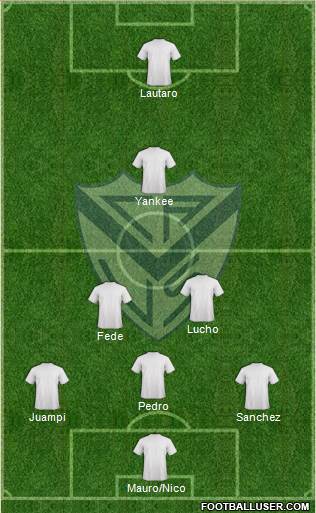 Vélez Sarsfield Formation 2014