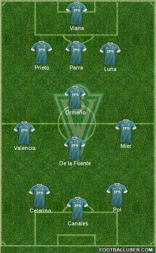 CD Santiago Wanderers S.A.D.P. Formation 2014