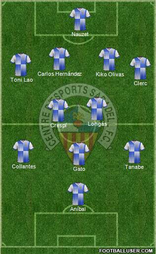 C.E. Sabadell Formation 2014