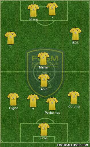 FC Sochaux-Montbéliard Formation 2014