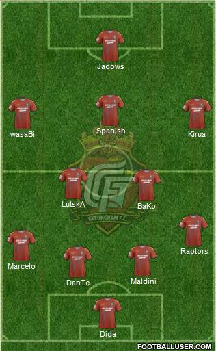 Gyeongnam FC Formation 2014