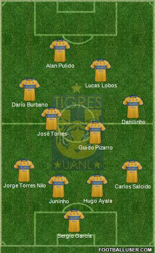 Club Universitario de Nuevo León Formation 2014