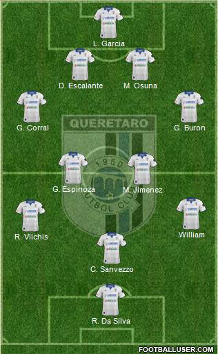 Club de Fútbol Gallos Blancos Formation 2014