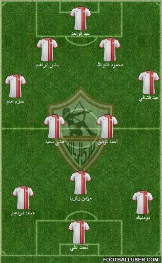 Zamalek Sporting Club Formation 2014