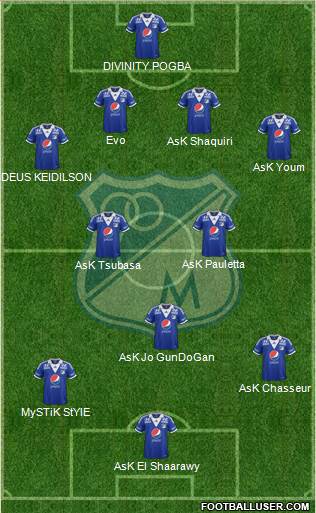 CD Los Millonarios Formation 2014