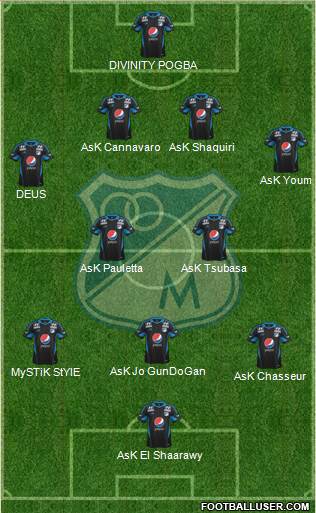 CD Los Millonarios Formation 2014