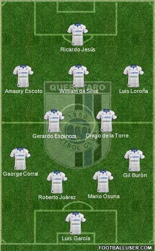 Club de Fútbol Gallos Blancos Formation 2014