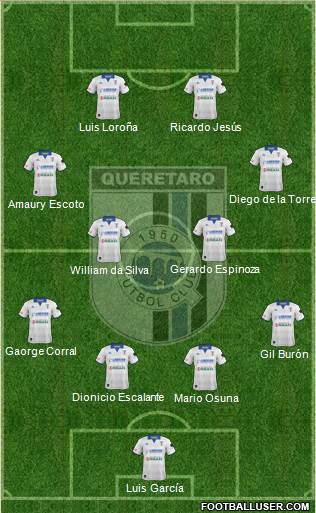 Club de Fútbol Gallos Blancos Formation 2014