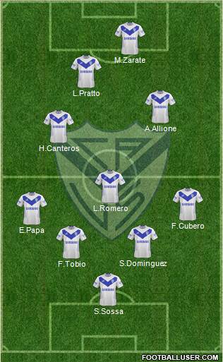 Vélez Sarsfield Formation 2014