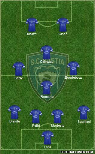 Sporting Club Bastia Formation 2014