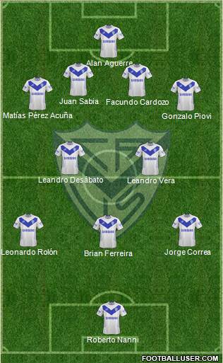 Vélez Sarsfield Formation 2014