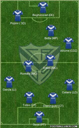 Vélez Sarsfield Formation 2014