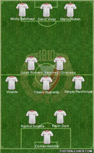 Widzew Lodz Formation 2014