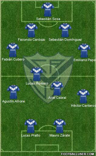 Vélez Sarsfield Formation 2014