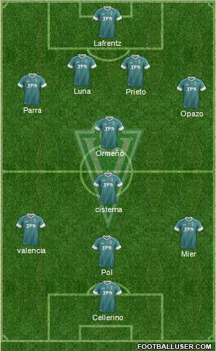 CD Santiago Wanderers S.A.D.P. Formation 2014