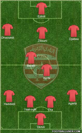 Club Africain Tunis Formation 2014