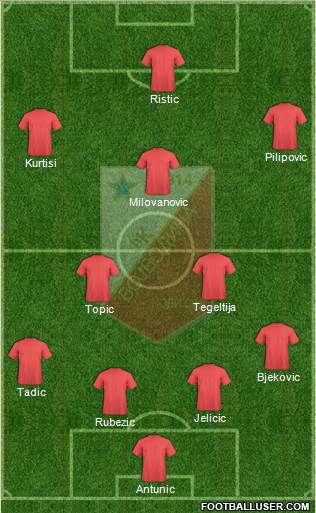 FK Vojvodina Novi Sad Formation 2014