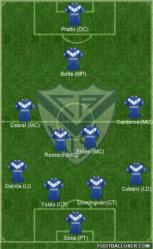 Vélez Sarsfield Formation 2014