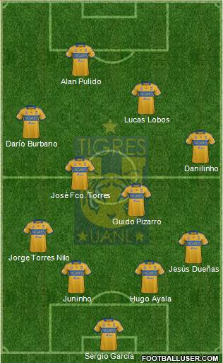 Club Universitario de Nuevo León Formation 2014