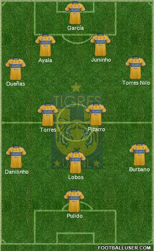 Club Universitario de Nuevo León Formation 2014