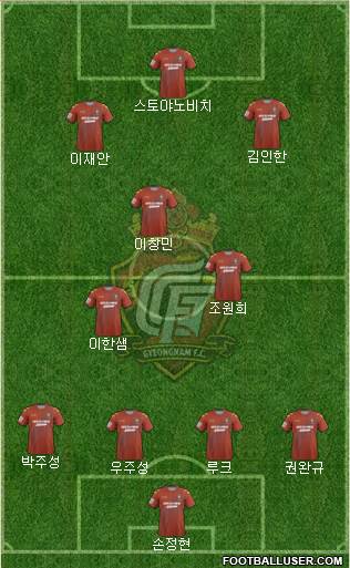 Gyeongnam FC Formation 2014