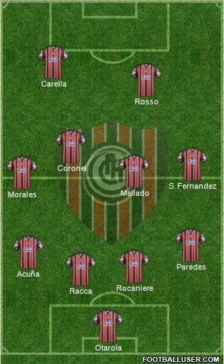 Chacarita Juniors Formation 2014