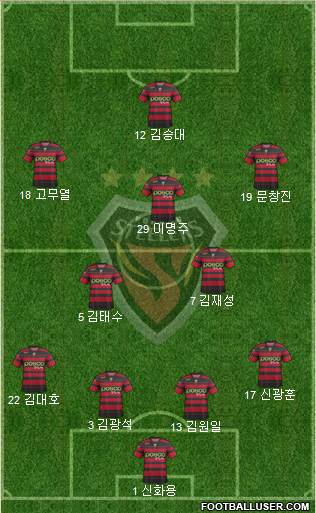 Pohang Steelers Formation 2014