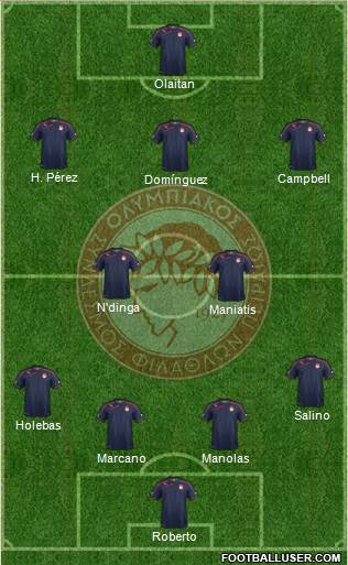 Olympiakos SF Piraeus Formation 2014