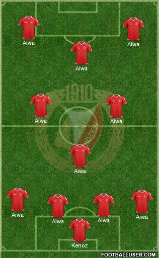 Widzew Lodz Formation 2014