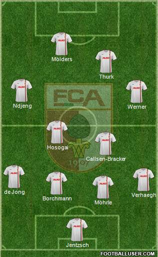 FC Augsburg Formation 2014