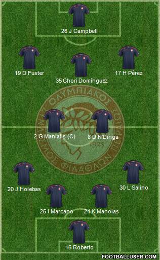 Olympiakos SF Piraeus Formation 2014