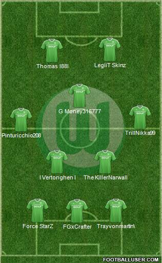 VfL Wolfsburg Formation 2014