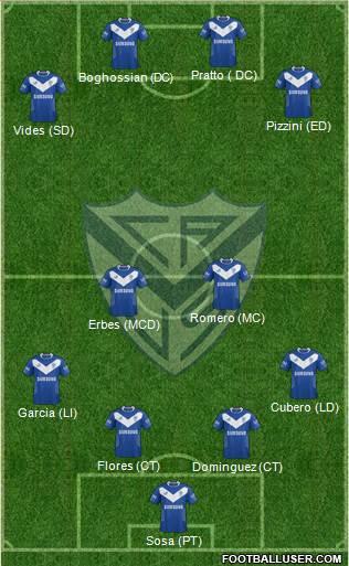 Vélez Sarsfield Formation 2014