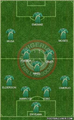 Nigeria Formation 2014