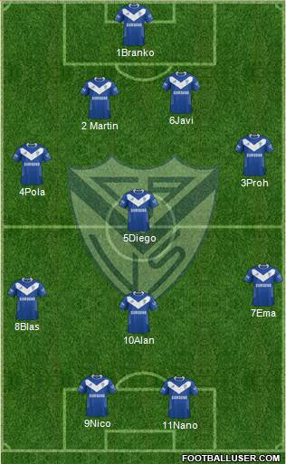 Vélez Sarsfield Formation 2014