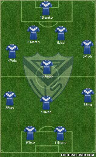 Vélez Sarsfield Formation 2014