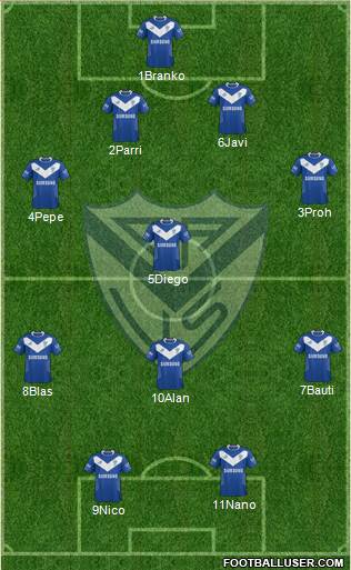 Vélez Sarsfield Formation 2014